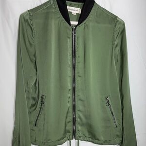 Cloud Chaser Green Bomber-Style Lightweight Jacket, Women’s - Small